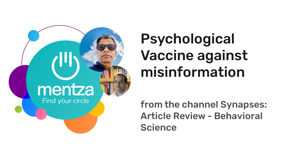 Psychological Vaccine Against Misinformation Synapses Article Review Behavioral Science 